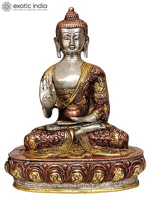 Blessing Buddha In Brass | Handmade | Made In India