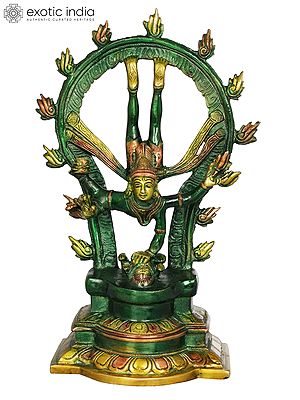 12" Shiva's Gangavatarana (Nataraja) Brass Sculpture | Handmade Idols | Made in India