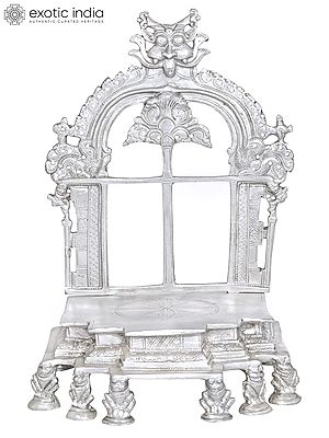 12" Airy Throne, Fit For A King in Brass | Handmade | Made In India