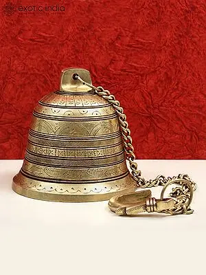 5" Brass Temple Hanging Bell