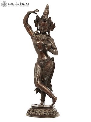 20" Tibetan Buddhist Maya Devi In Brass | Handmade | Made In India