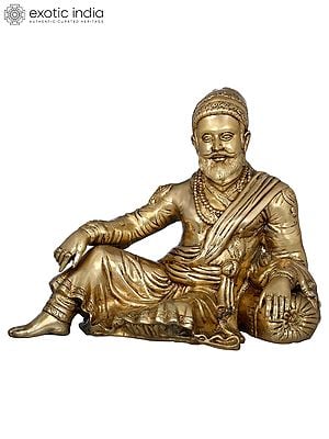 12" Chhatrapati Shivaji Maharaj In Brass | Handmade | Made In India