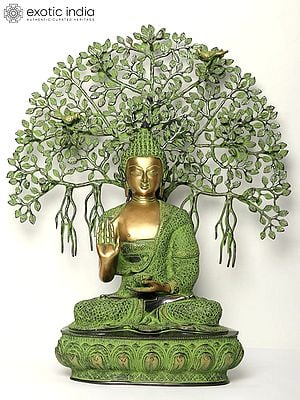 Lord Buddha Attaining Spiritual Enlightenment Under The Bodhi Tree - Tibetan Buddhist