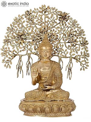 Lord Buddha Attaining Spiritual Enlightenment Under The Bodhi Tree - Tibetan Buddhist