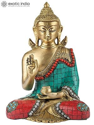 5" Shakyamuni Buddha (Tibetan Buddhist) In Brass | Handmade | Made In India