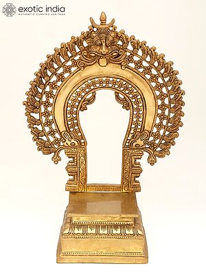 Fine Deity Throne with Kirtimukha Prabhavali In Brass | Made In India