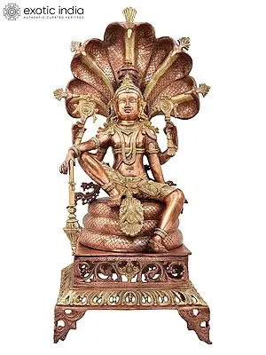 Lord Vishnu Seated on Sheshanaga