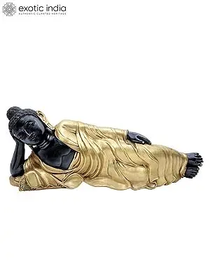 Mahaparinirvana Relaxing Buddha Brass Statue | Buddhist Decor