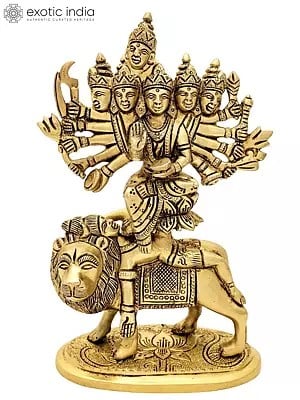 8" Kamakhya Devi | Brass Statue | Rare Goddesses of India