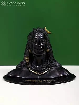 6" Adiyogi Shiva (Shankara) In Brass | First Yogi | Source of Yoga | Made In India