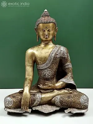 20" Bhumisparsha Buddha with Detailed Robe