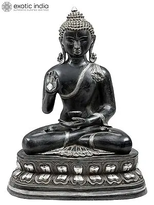 24" Gautam Buddha Preaching His Dharma | Brass Buddha Idol