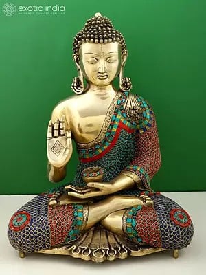 20" Gautam Buddha Preaching His Dharma | Handmade