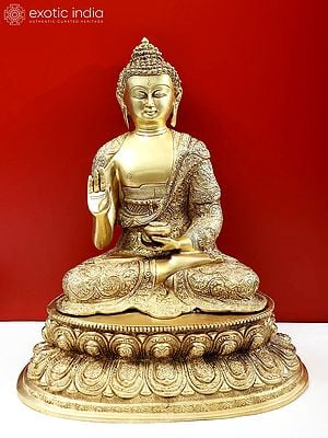 16" Gautam Buddha Preaching His Dharma | Handmade