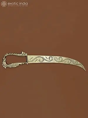 Brass Sword of Goddess Durga | Spiritual Home Decor