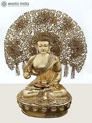57" Large Gautam Buddha with Tree of Life