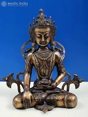 10" Crowned Buddha in Bhumisparsha Mudra