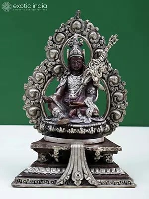 5" Small Copper Guru Padmasambhava Figurine from Nepal