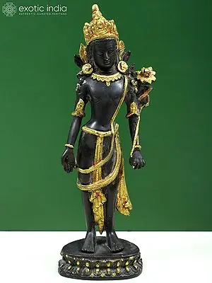 11" Brass Padmapani Avalokiteshvara Statue