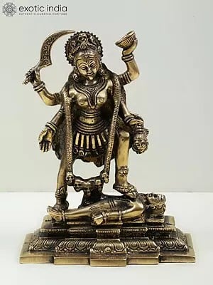 7" Brass Goddess Kali