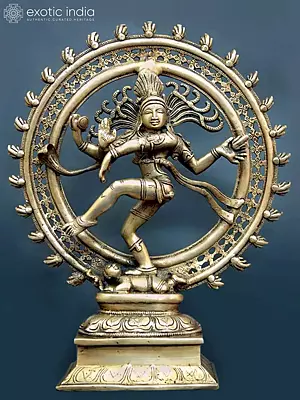 14" Nataraja In Brass | Handmade | Made In India
