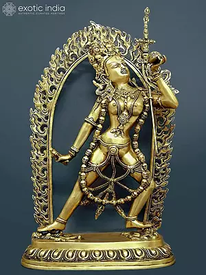 17" Naro Kha Chod (Vajrayogini) in Brass | Handmade | Made in India