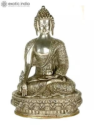 13" Tibetan Buddhist God Medicine Buddha In Brass