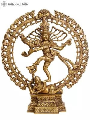 16" Nataraja In Brass | Handmade | Made In India