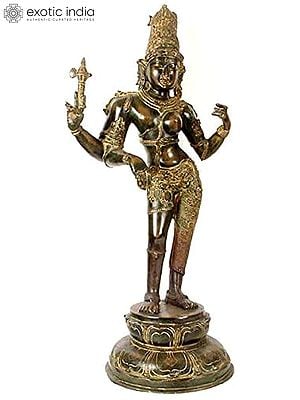 26" Ardhanarishvara In Brass | Handmade | Made In India