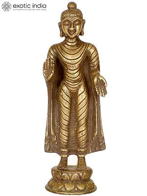 9" Blessing His Devotees In Brass | Handmade | Made In India