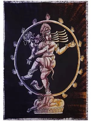 Lord Shiva as Nataraja | Batik Painting