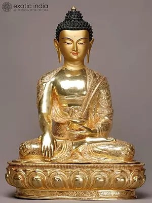 21" Buddha in Bhumi-Sparsha Mudra From Nepal