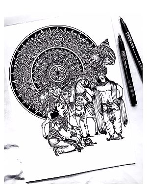 Geeta Upadesha | Mandala Art by Shivani Patra