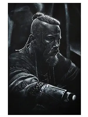 Beautiful Portrait Of Soldier | Glass Marking Pencil On Paper | By Suman Das