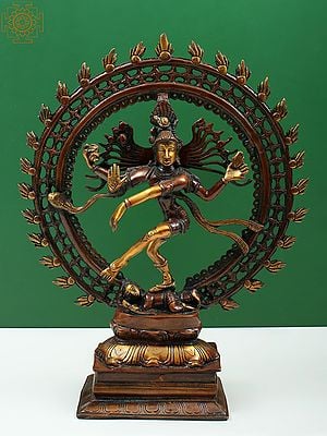 17" Brass Lord Shiva as Nataraja