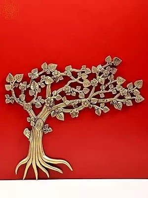 22" Brass Tree Wall Hanging | Handmade