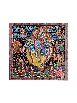 Viahwaroopam Lord Vishnu | Acrylic On Canvas | By Hema Minakshi