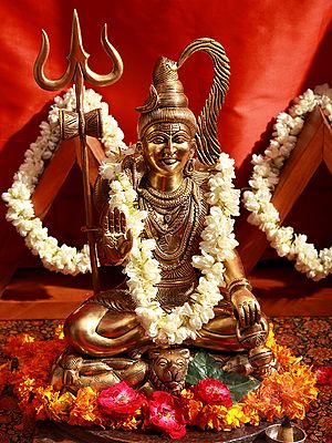 15" Brass Mahadeva Lord Shiva
