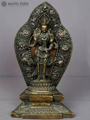12" Copper Vajrasattva Statue from Nepal