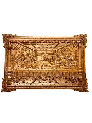 Wooden Printed  The Last Supper | Teakwood Wall Panel
