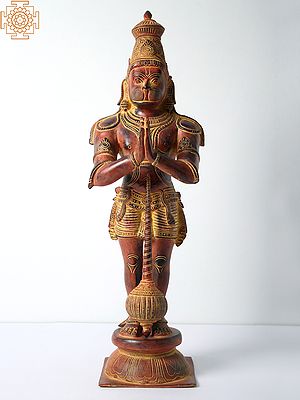 21'' Lord Hanuman In Anjali Mudra | Brass