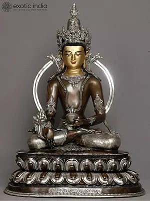 20" Tibetan Buddhist Deity Medicine Buddha Idol from Nepal