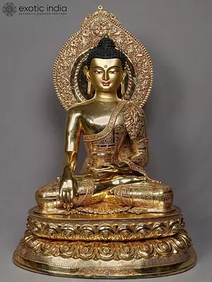 30" Shakyamuni Buddha Copper Statue from Nepal