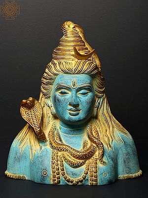 11" Lord Shiva Bust - God of Destruction | Brass  Statue