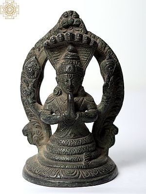 4" Shesha-Hari Statue In Brass | Handmade | Made In India