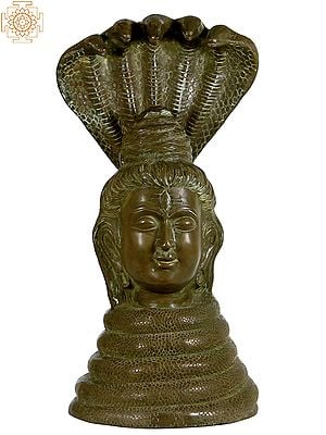 17" Shiva as Nagaraja In Brass | Handmade | Made In India
