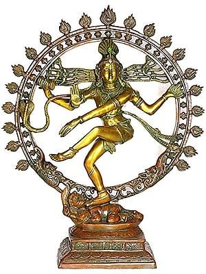 36" Nataraja - King of Dancers In Brass | Handmade | Made In India