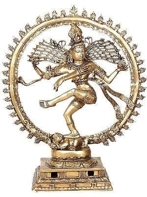 40" Large Size Nataraja In Brass | Handmade | Made In India