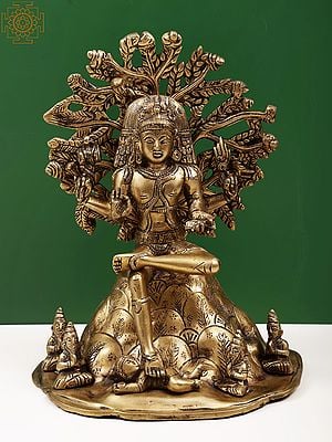 12" Dakshinamurti Shiva in Brass