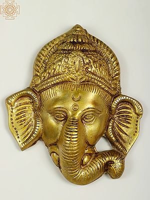 4" Small Lord Ganesha Wall Hanging Mask